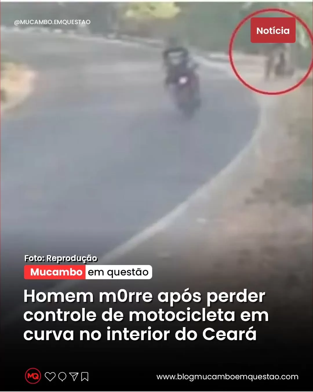 Motociclista Morre em Acidente Grave em Quixadá; Passageiro Fica Ferido