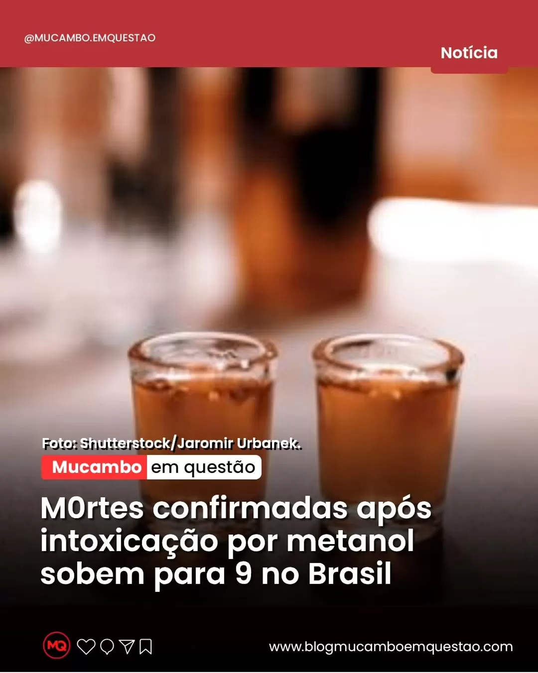 Brasil: Nove mortes por intoxicação de metanol confirmadas; dezenas investigadas