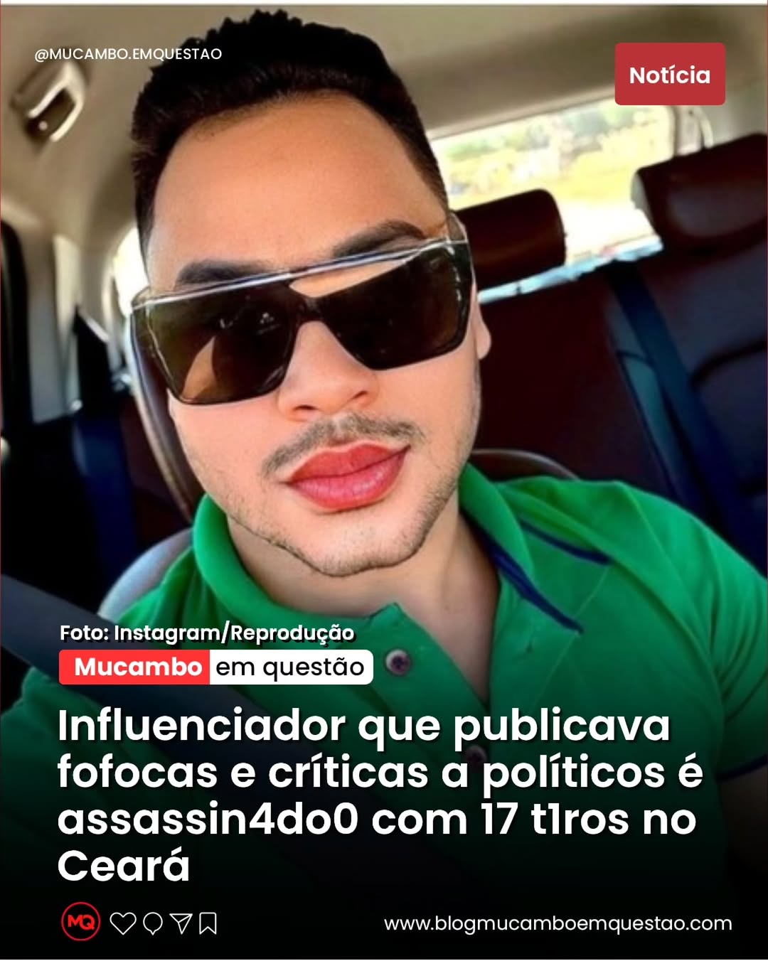 "Rei do Fuá": Influenciador polêmico é morto a tiros em Brejo Santo