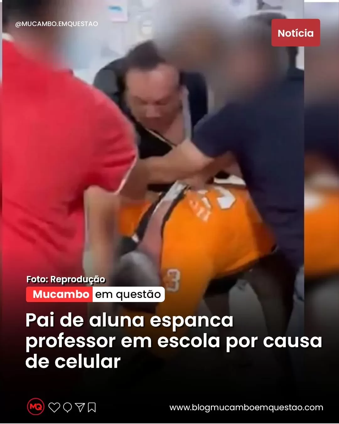 Pai espanca professor em escola do DF por celular; aluna o detém