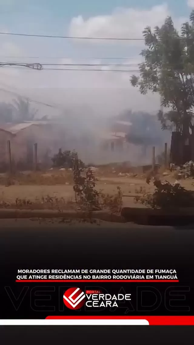 Fumaça Intensa Atinge Bairro em Tianguá Após Incêndio Contido por Moradores