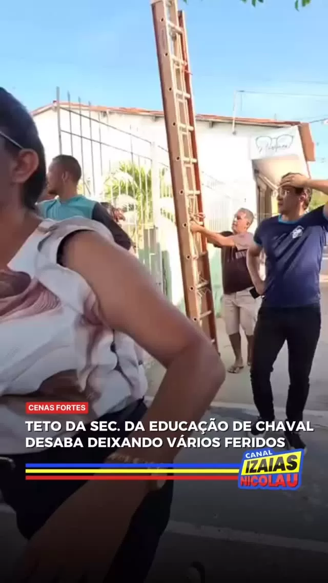 Teto de Secretaria de Educação desaba em Chaval: Vários feridos