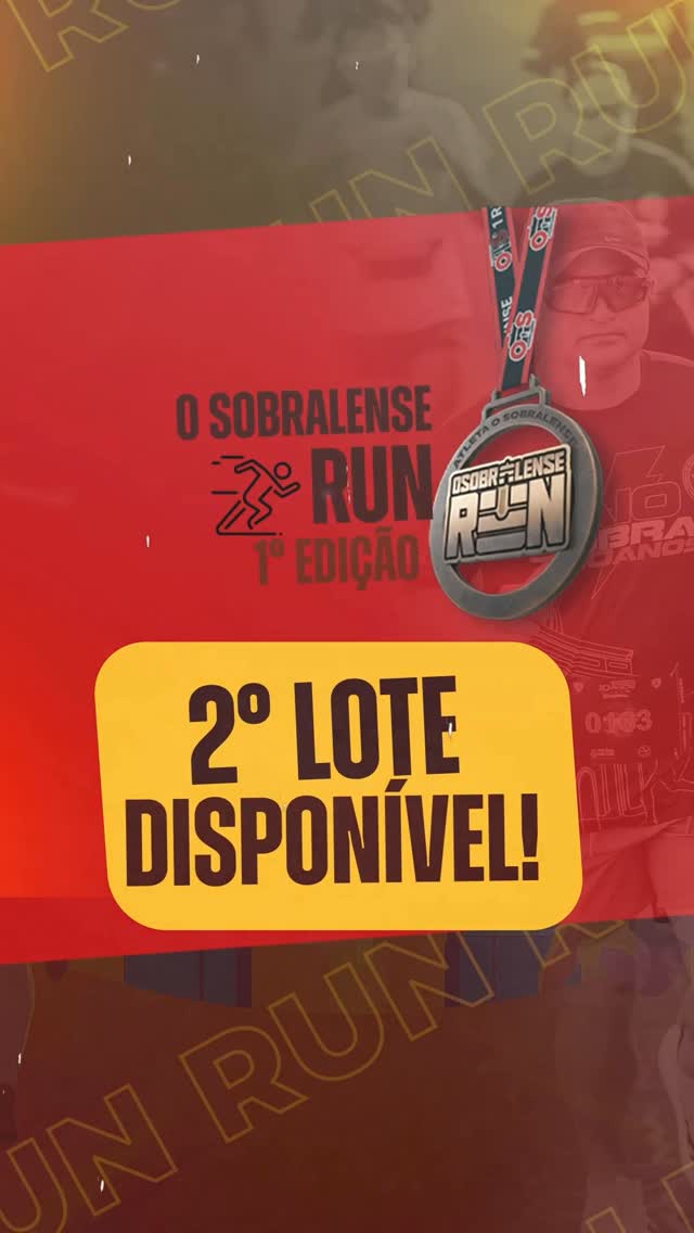 🏃‍♂️ O 2º lote do Sobralense Run já está disponível! Garanta agora a sua inscrição