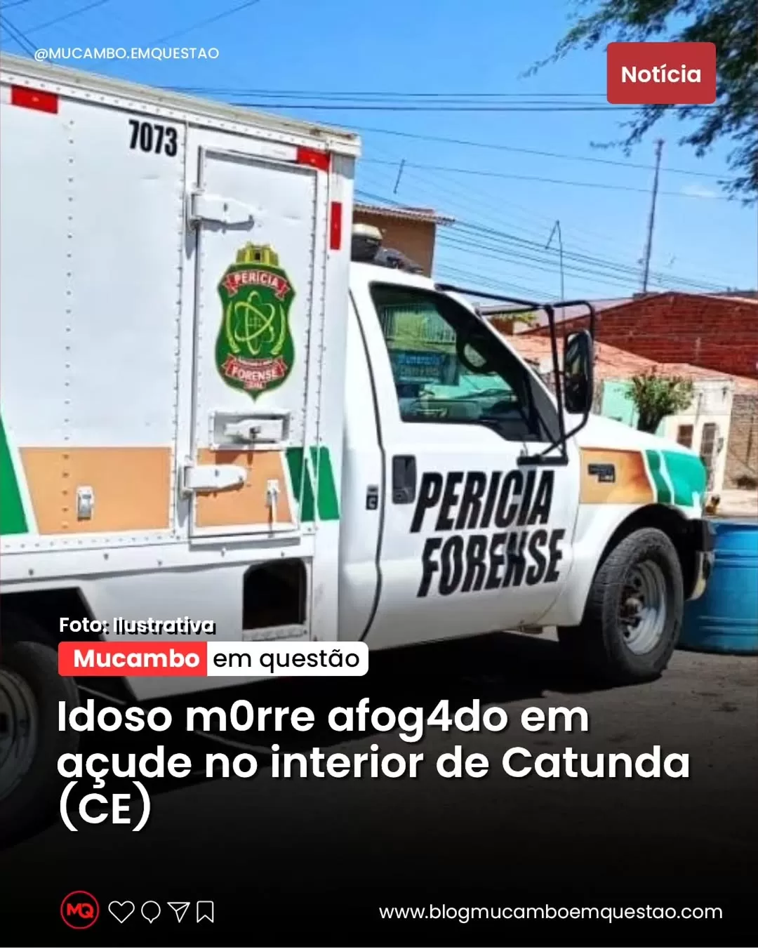 Idoso morre afogado em açude no Ceará; família suspeita de mal súbito
