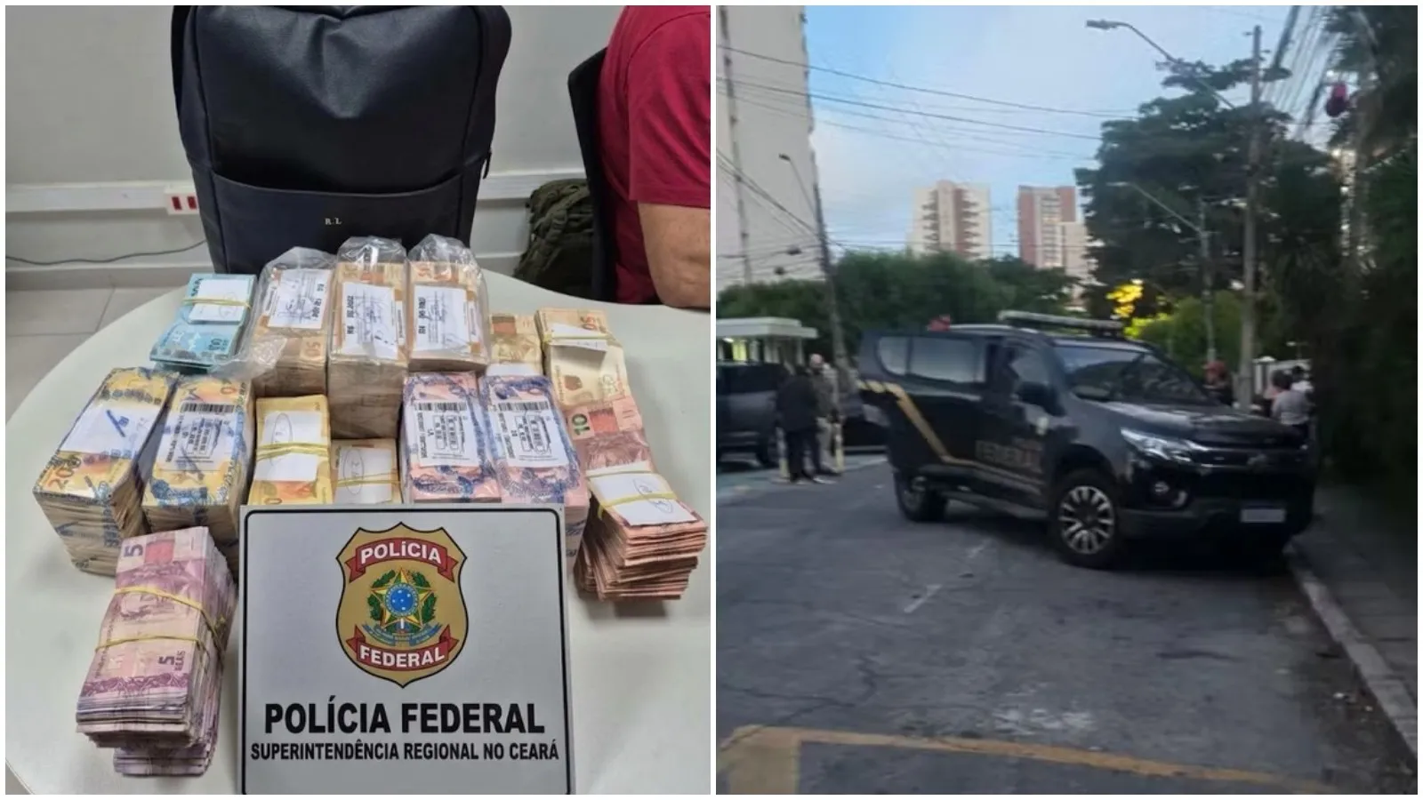 Ações da PF apreendem R$ 1 milhão e cumprem mandados no Ceará