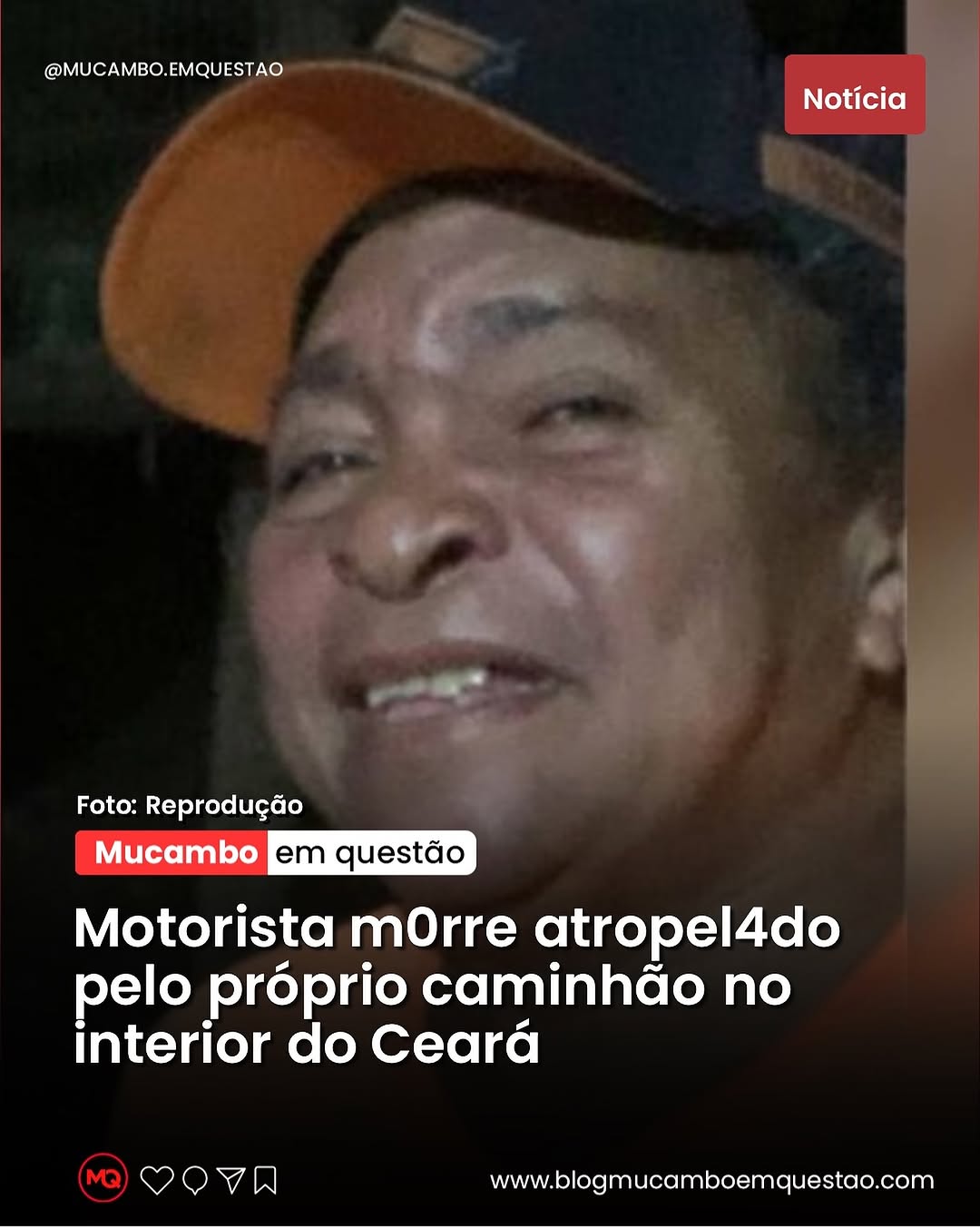 Tragédia em Meruoca: Motorista morre atropelado pelo próprio caminhão