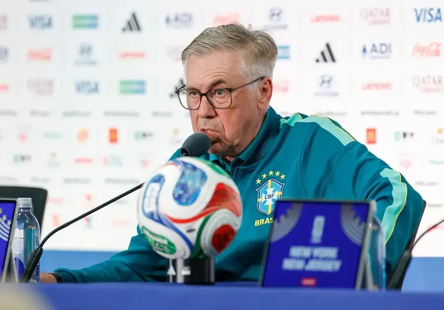 Ancelotti avalia estreia do Brasil na Copa: 'Primeiro tempo não foi bom'