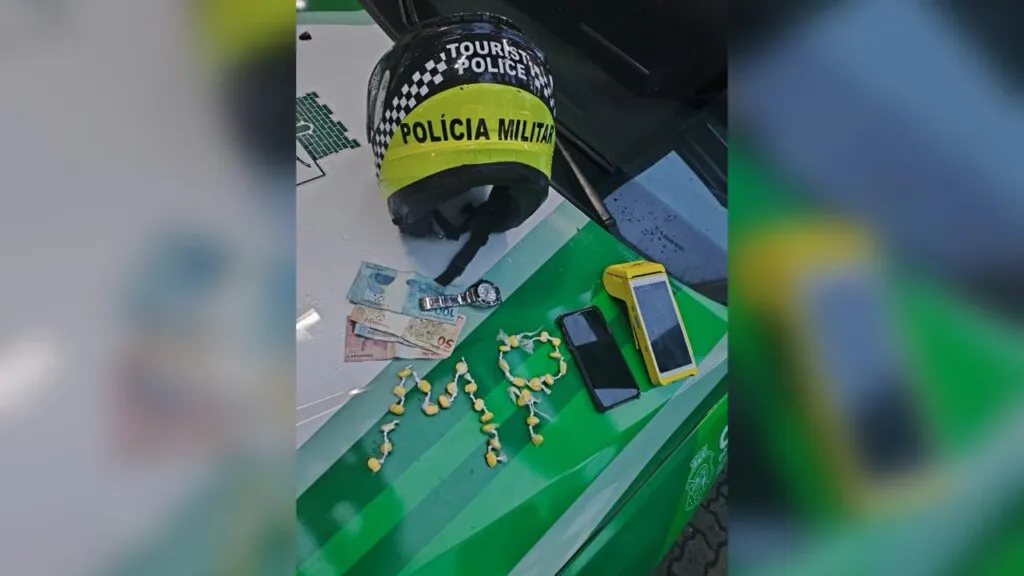 BPTur Prende Suspeito com Drogas na Praia de Iracema