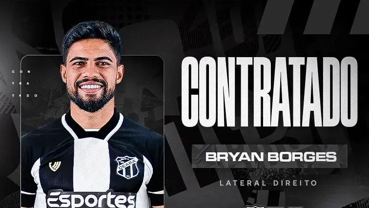 Ceará anuncia contratação do lateral Bryan Borges até 2027