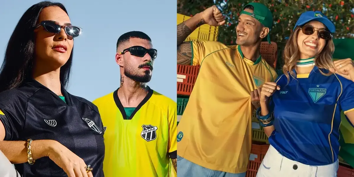 Ceará e Fortaleza lançam camisas especiais para a Copa