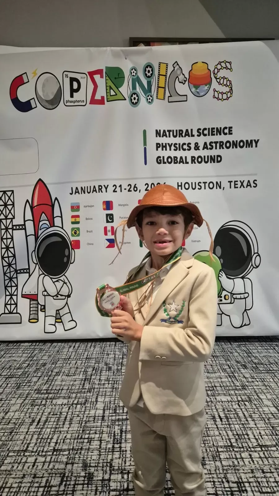 Criança Cearense de 8 Anos Conquista Bronze em Olimpíada Global de Ciências nos EUA