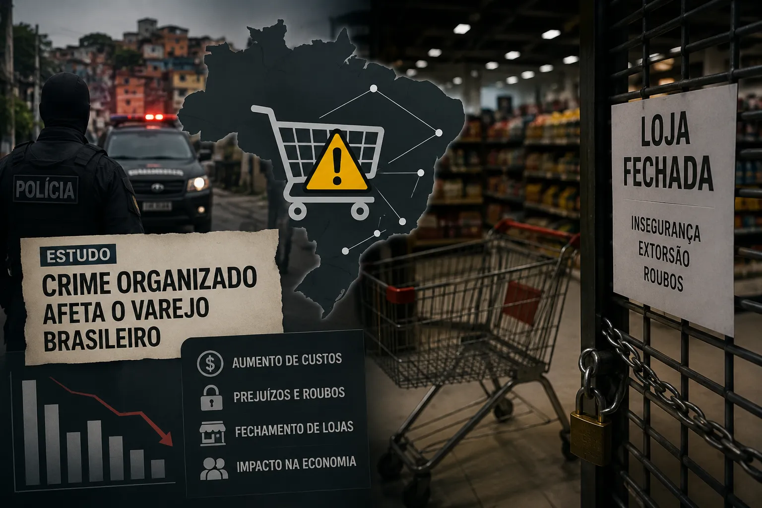 Crime Organizado Afeta Varejo Brasileiro, Aponta Estudo
