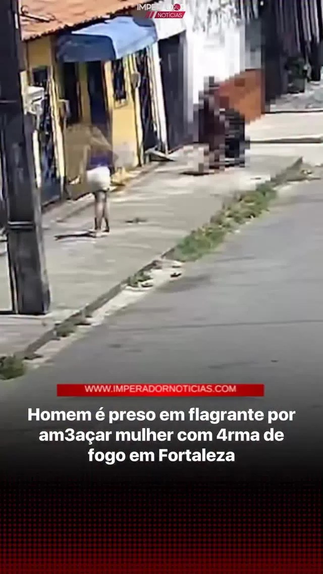 Jovem preso em Fortaleza após ameaçar mulher com arma e ser flagrado com drogas