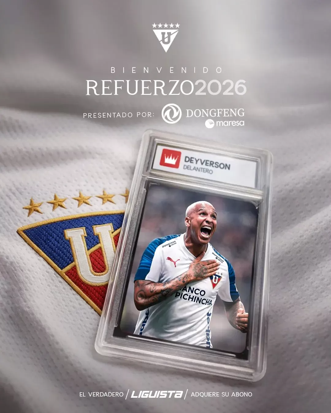 Deyverson é o novo reforço da LDU para 2026, deixando o Fortaleza