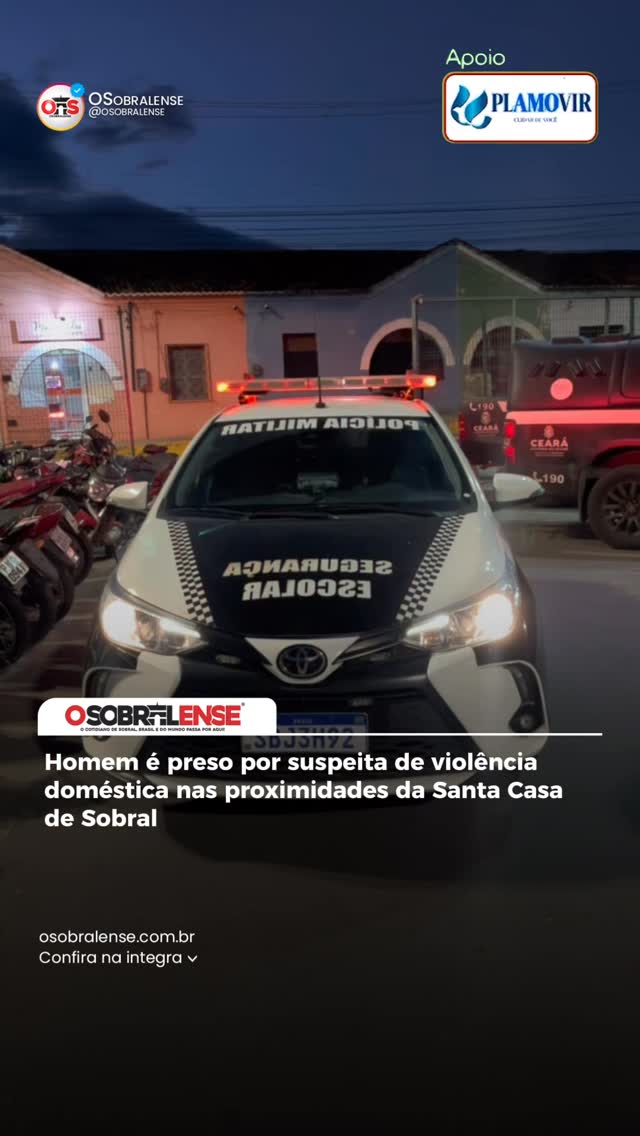Homem é Preso por Violência Doméstica Perto da Santa Casa de Sobral