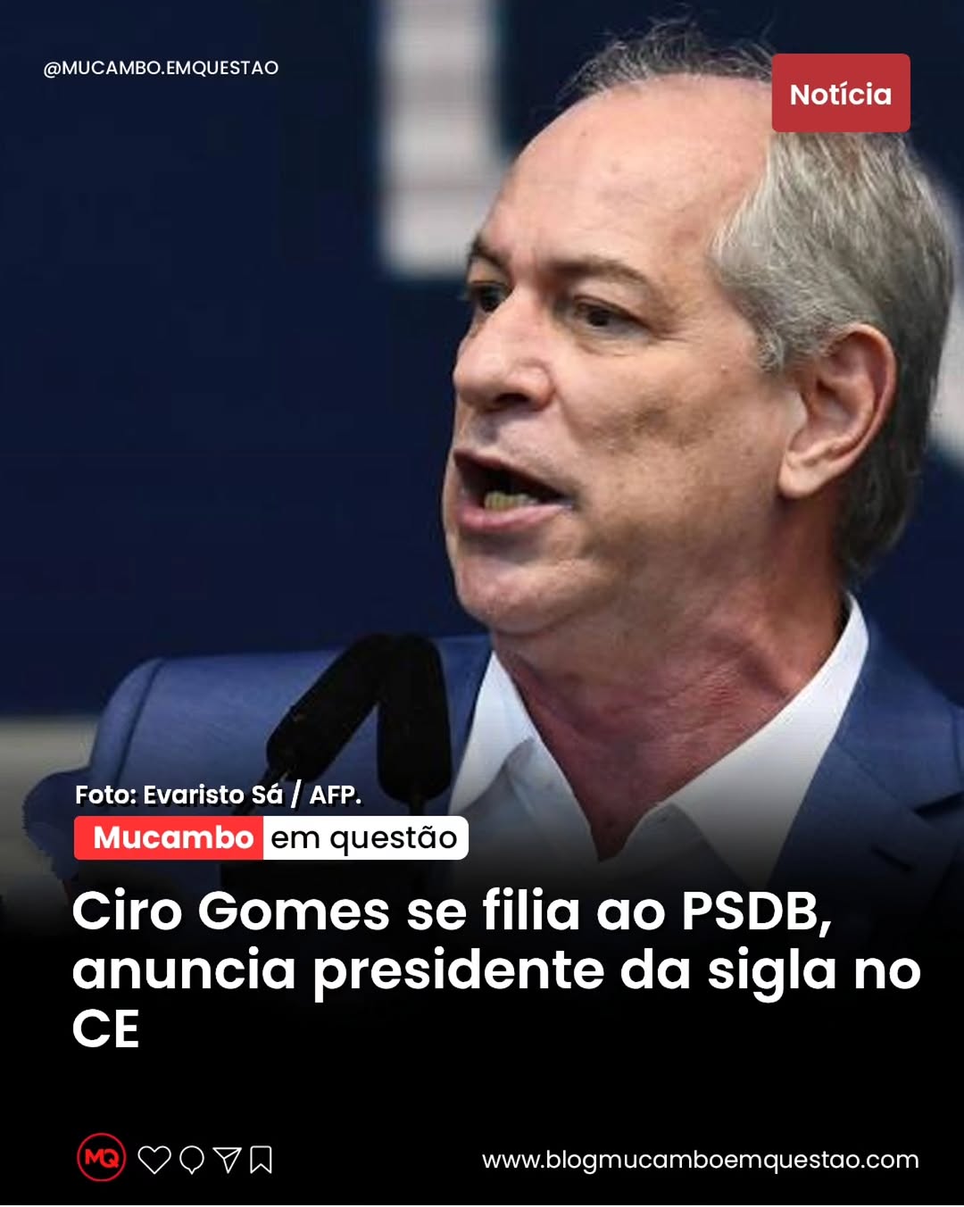 Ciro Gomes de volta ao PSDB: ex-ministro oficializa filiação após saída do PDT