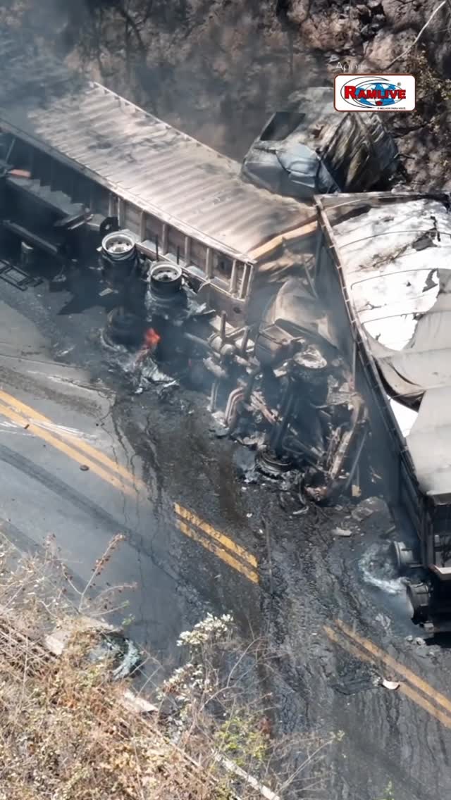 Imagens Aéreas Registram Grave Acidente Entre Caminhões na Serra de Tianguá