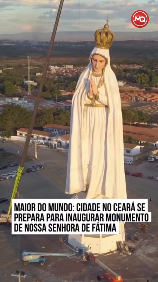 Crato inaugura maior escultura de Nossa Senhora de Fátima do mundo