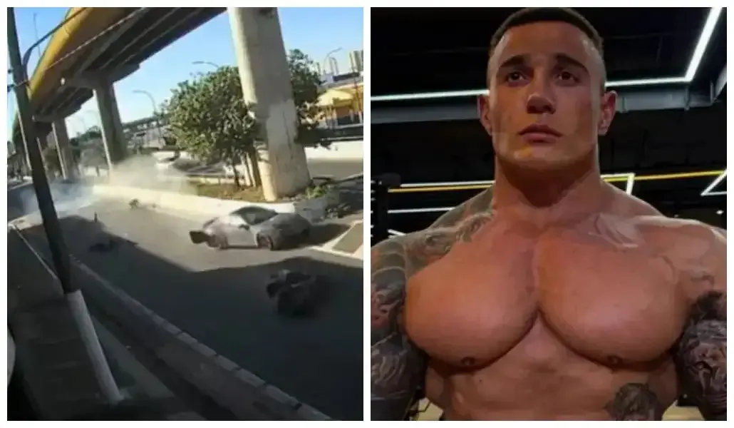Fisiculturista Fábio Giga causa acidente em São Paulo