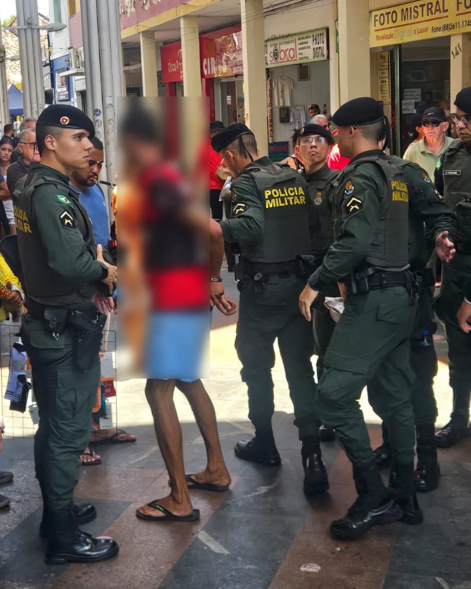 Homem é preso após ameaça e desacato no Centro de Sobral