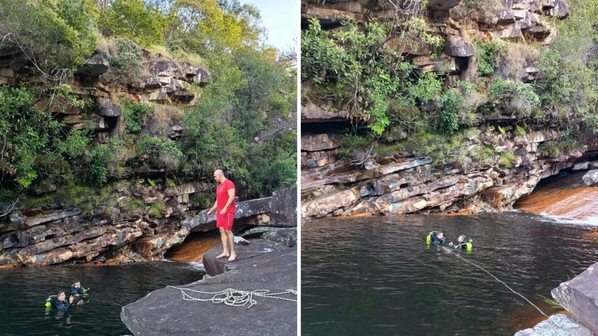Homem morre afogado após salvar esposa em cachoeira de MG