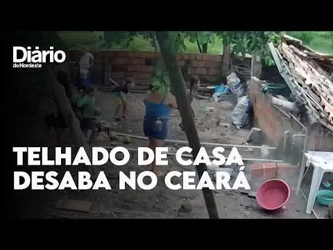 Milagre no Ceará: Família escapa ilesa de desabamento em casa lotada por redes