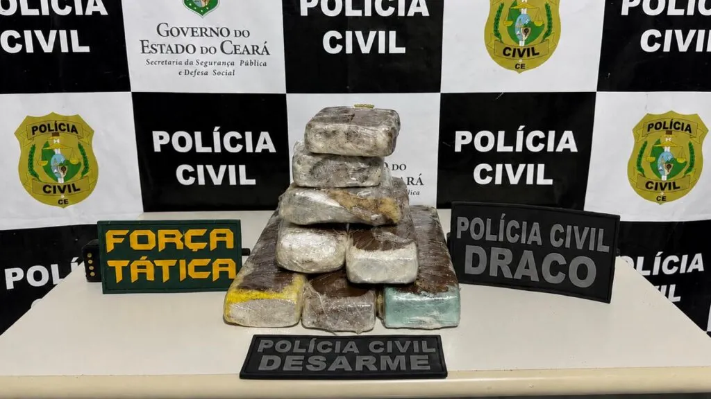 Mulher é presa com quase 7kg de drogas em ônibus interestadual no Ceará