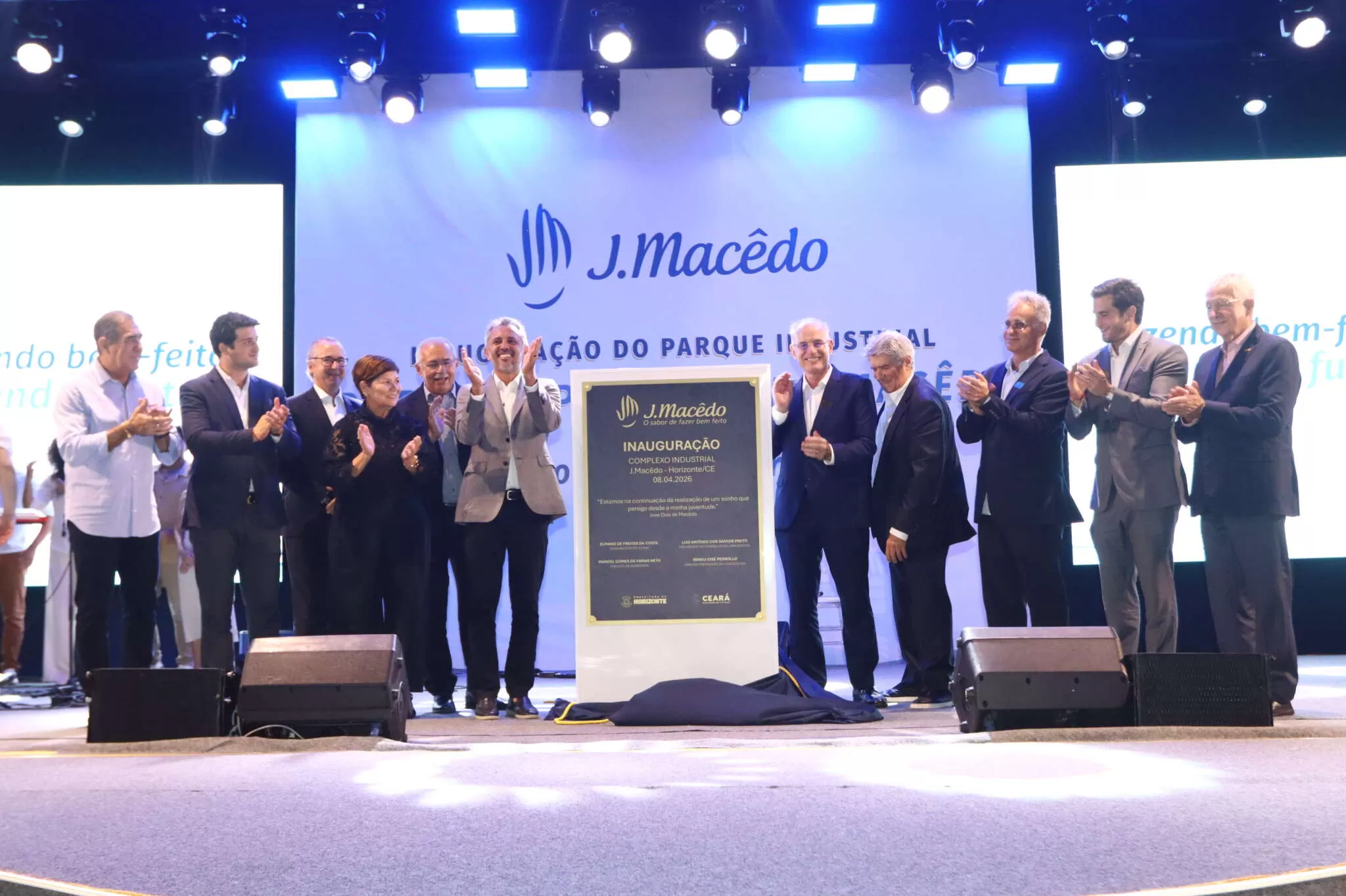 Novo complexo industrial da J.Macêdo é inaugurado em Horizonte com promessa de 200 empregos