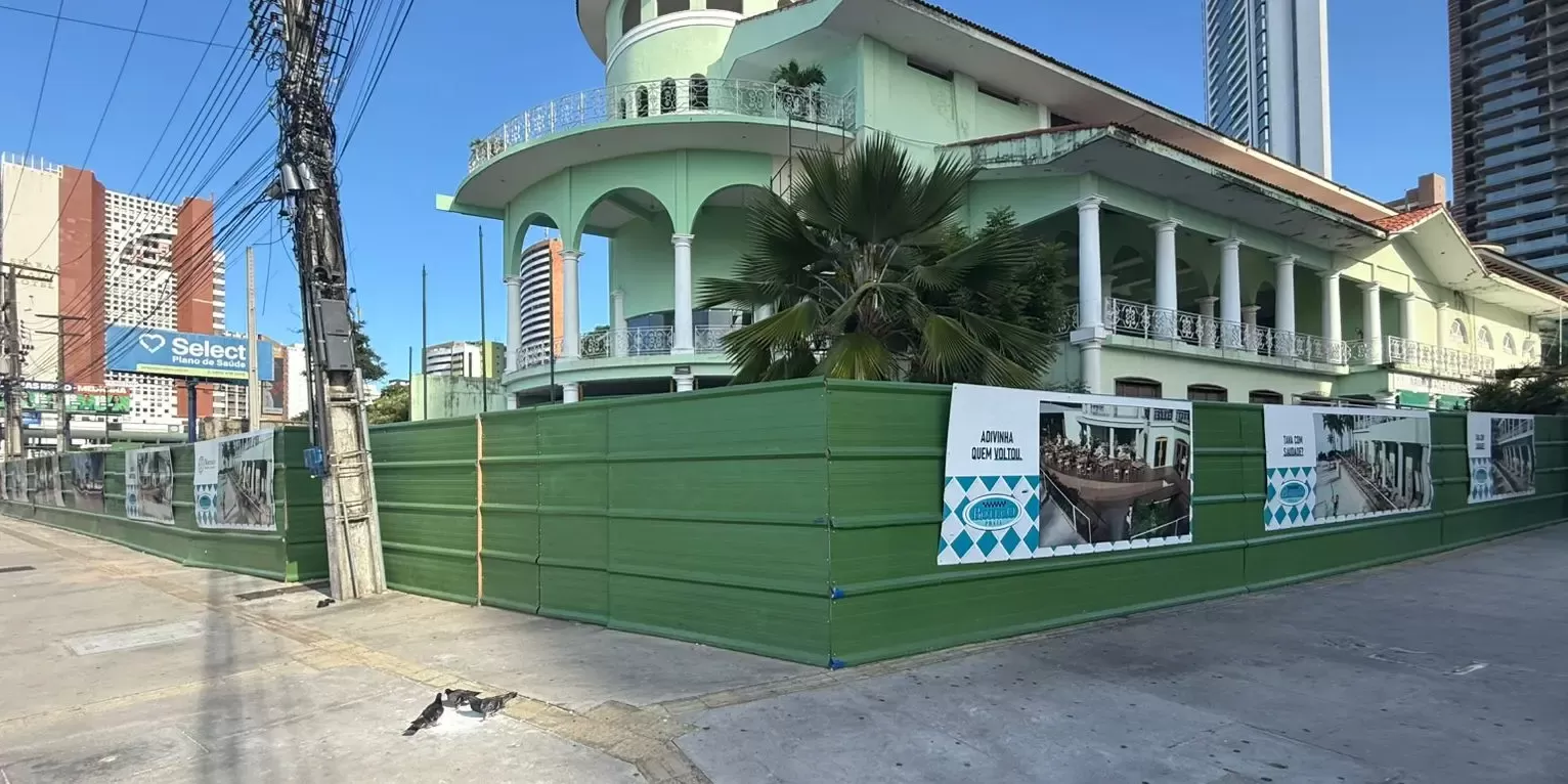 Obras de novos restaurantes do Clube Náutico são embargadas por dívidas com a União