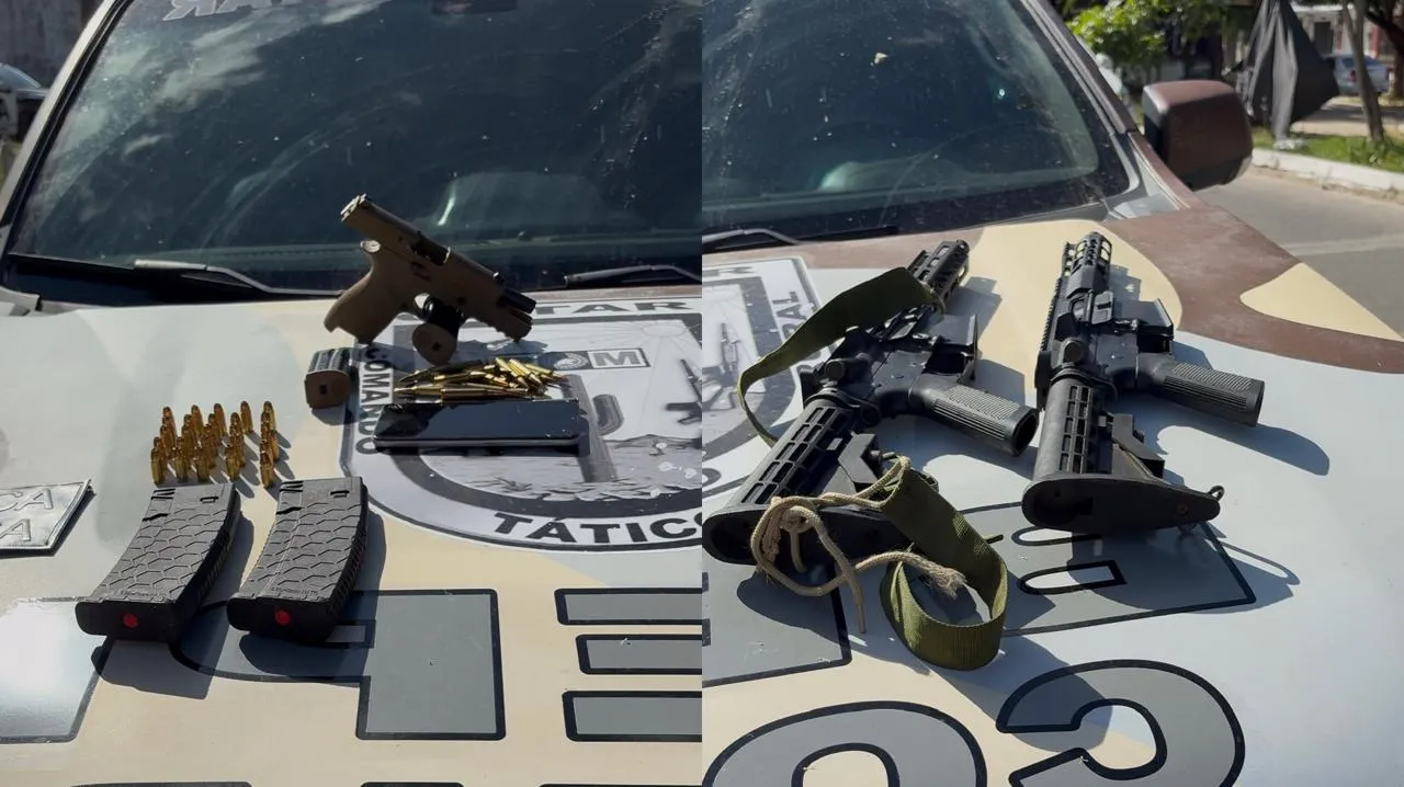 Operação Policial em Maranguape: Fuzis e Pistola Apreendidos