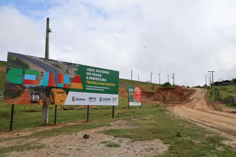 Pavimentação de estrada de R$ 17 milhões inicia em Mombaça