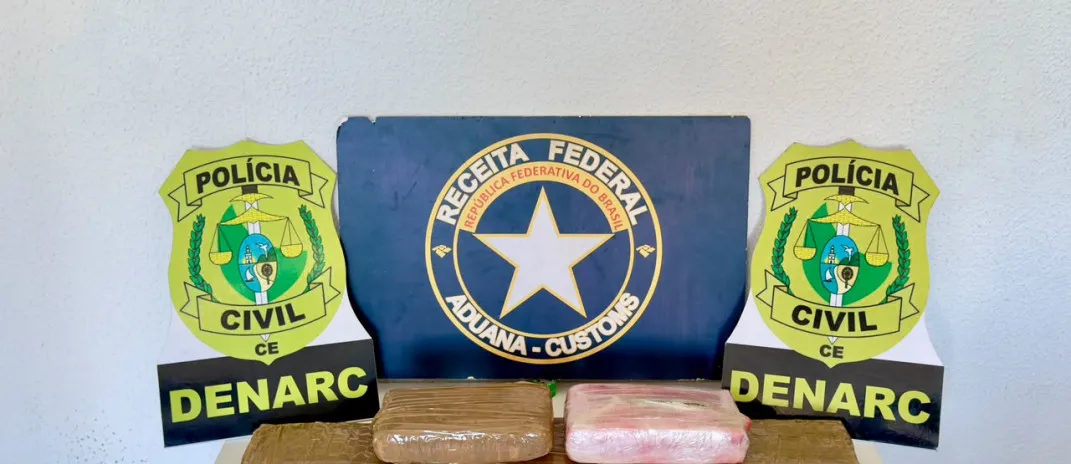 PCCE e Receita Federal apreendem 6 kg de skunk em Fortaleza