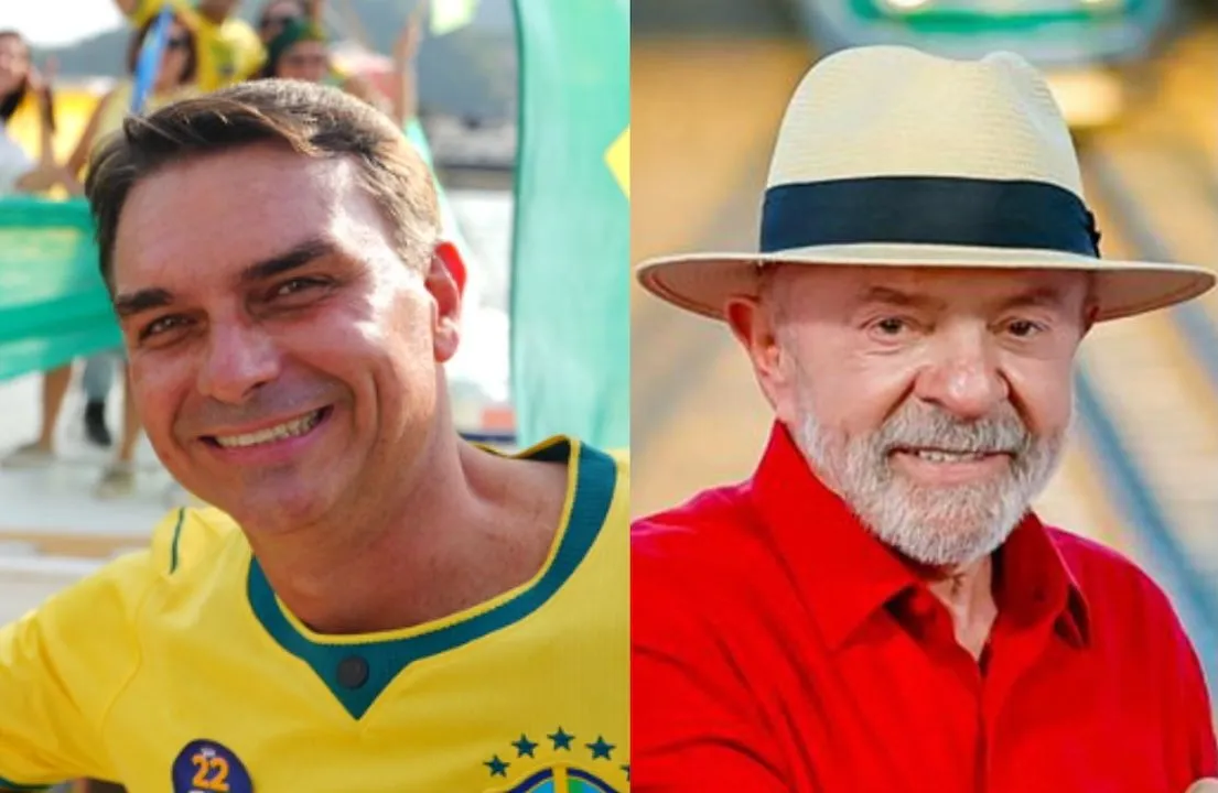 Pesquisa aponta Flávio Bolsonaro com 46% e Lula com 45%