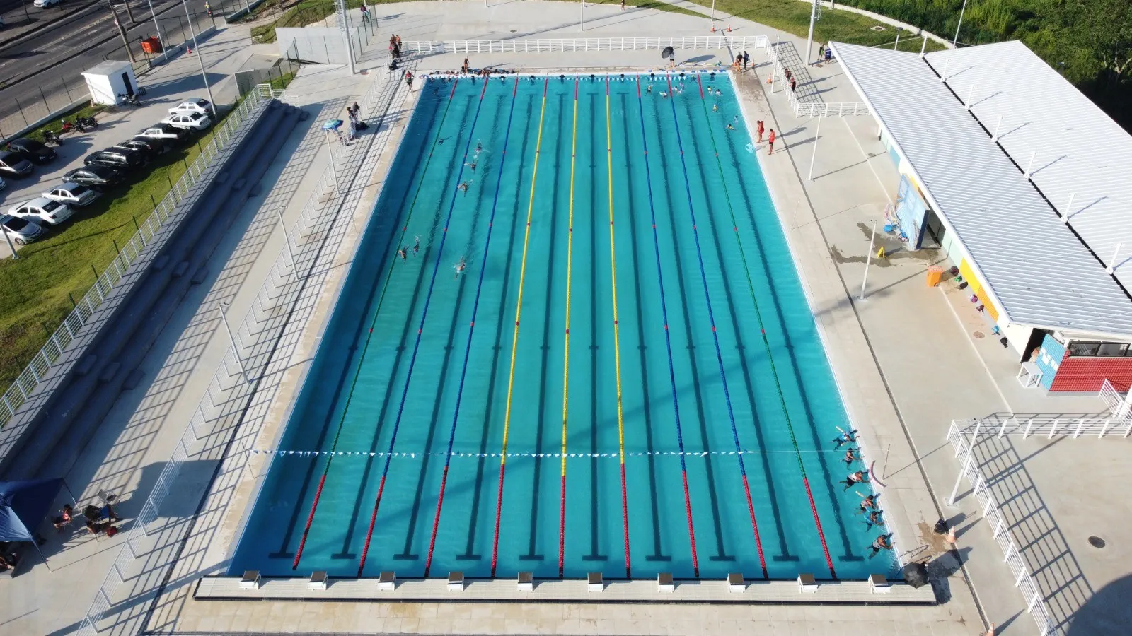 Piscina da despedida de Michael Phelps vira legado no Rio