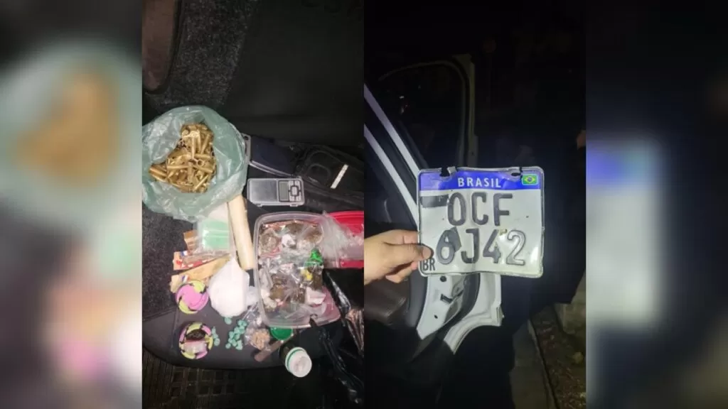 PM age no Bonsucesso, Fortaleza: Drogas apreendidas e placa de veículo roubado recuperada