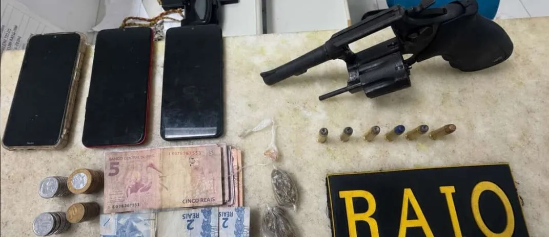 PM prende casal com arma e drogas em Boa Viagem