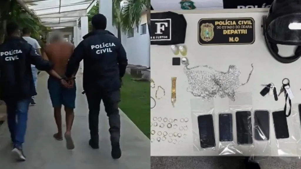 Polícia Prende Suspeito de Roubos de Joias em Fortaleza