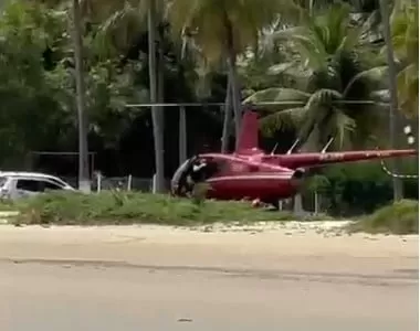 Pouso Inusitado de Helicóptero Agita Festival Santa Fleixeiras