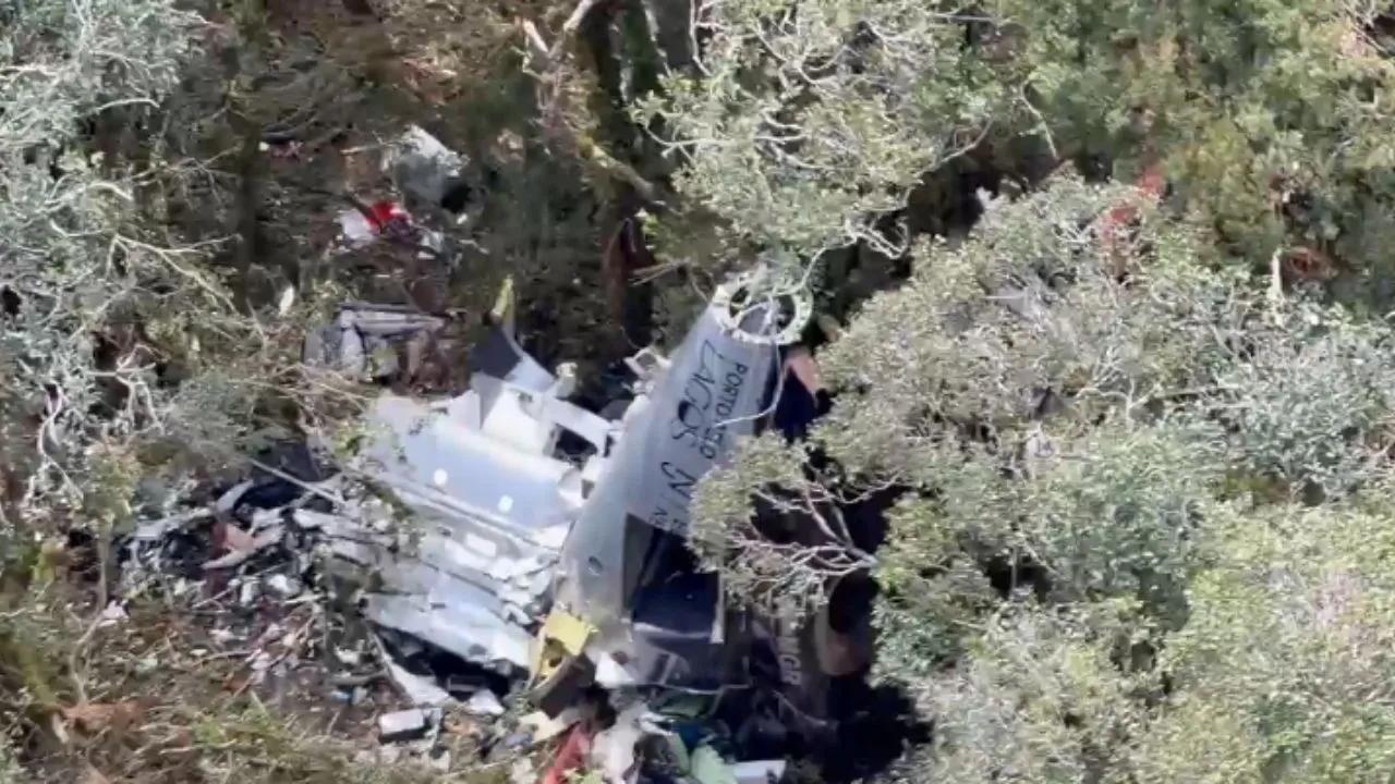 Resgate de corpos após queda de helicóptero em SC