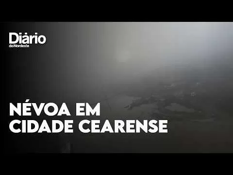 Sobral amanhece sob uma densa névoa, fenômeno incomum no Ceará
