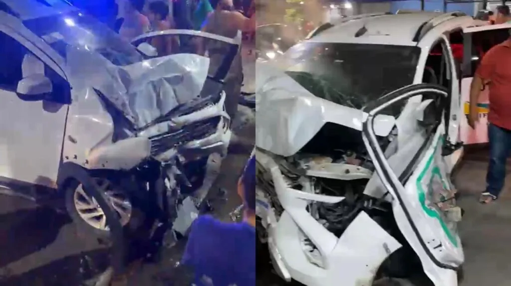 Taxista reage a assalto em Fortaleza; carro destruído e suspeito contido pela população